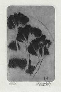 215193. Komárek, Vladimír – [Ex libris] IH [= I. Horská]