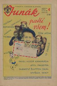 165616. Junák : týdeník junácké mládeže. Ročník 29., číslo 4 (26.IX.1946)