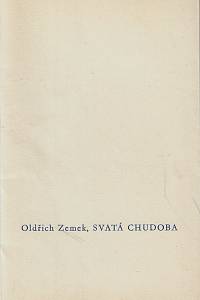 166054. Zemek, Oldřich – Svatá chudoba : básně z let 1933 až 1934 (podpis)