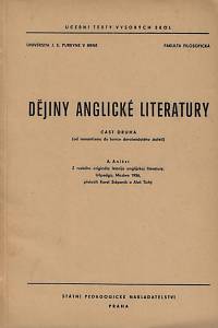 165687. Anikst, Alexandr Abramovič – Dějiny anglické literatury. Část druhá, Od romantismu do konce devatenáctého století