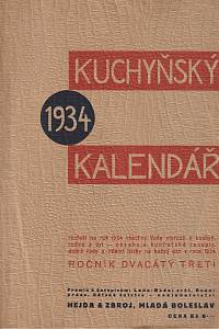 166189. Kuchyňský kalendář XXIII (1934)