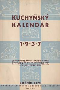 166191. Kuchyňský kalendář XXVI (1937)