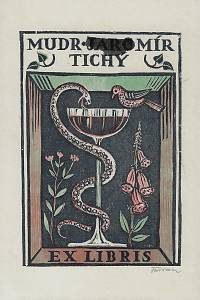 202427. Florian, Michael – MUDr. [Jaro]mír Tichý Ex libris