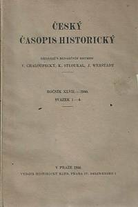 165221. Český časopis historický, Ročník XLVII., sešit 1-4 (1946)