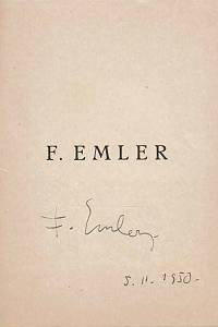 Hes, Jaroslav – František Emler (podpis)