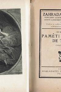 Tilly, Alexandre de – Paměti hraběte de Tilly