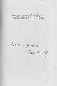 Hrubý, Josef – Znamení býka (podpis)