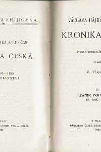 Hájek z Libočan, Václav – Václava Hájka z Libočan Kronika česká