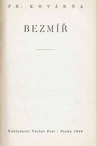 Kovárna, František – Bezmíř