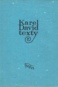 166719. David, Karel – Texty