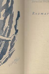 Vrchlický, Jaroslav [= Frida, Emil] – Rozmarné balady (podpis)
