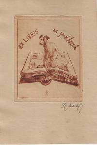 201022. Mracký, František – Ex libris M. Jančáková
