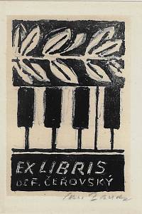203472. Bauch, Jan – Ex libris Dr. F. Čeřovský