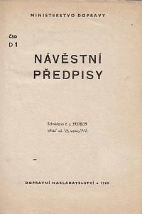 166789. Návěstní předpisy