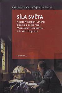 61299. Novák, Aleš / Zajíc, Václav / Pippich, Jan – Síla světa, Kapitoly k pojetí vztahu člověka a světa mezi Mikulášem Kusánským a G. W. F. Hegelem (podpis)