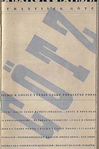 65113. Götz, František – Básnický dnešek : vývojové perspektivy nové české poesie (podpis)