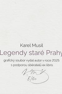 Musil, Karel – Legendy staré Prahy = (Legends of Old Prague) : [cyklus šesti grafických listů]