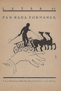 167747. Bass, Eduard [= Schmidt, Eduard] – Pan rada Formánek