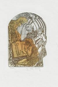 215856. Hlavatý, Pavel – Ex libris M. Kaštovská
