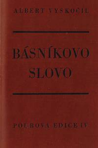 19003. Vyskočil, Albert – Básníkovo slovo (podpis)
