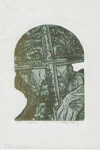 215901. Hlavatý, Pavel – L.C. Kristus : exlibris Dr. Werner Daniel