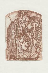 215906. Hlavatý, Pavel – [Ex libris] M.Š.