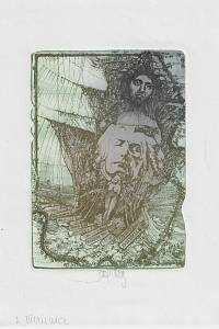 215909. Hlavatý, Pavel – Adam Mickiewicz : 1798-1855 : P. Roller exlibris