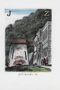 Bouda, Jiří – Moravský kras v litografiích Jiřího Boudy : soubor [dvanácti] exlibris