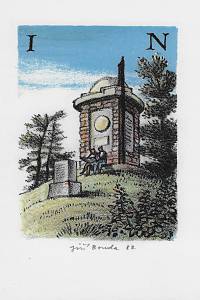 Bouda, Jiří – Moravský kras v litografiích Jiřího Boudy : soubor [dvanácti] exlibris