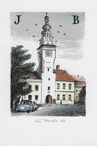 Bouda, Jiří – Moravský kras v litografiích Jiřího Boudy : soubor [dvanácti] exlibris