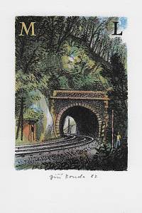 Bouda, Jiří – Moravský kras v litografiích Jiřího Boudy : soubor [dvanácti] exlibris