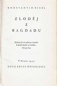 Biebl, Konstantin – Zloděj z Bagdadu