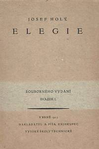 166993. Holý, Josef – Elegie