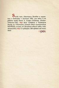 Linger-Amboise, Karel V. – O Bratřích českých a o osudech jejich na statcích krále Jiřího a pánů z Pernštejna od L.P. 1457 do L.P. 1609 (podpis)
