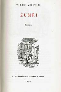 Mrštík, Vilém – Zumři : román