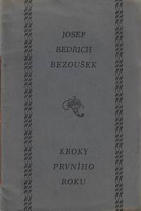 167926. Bezoušek, Josef Bedřich – Kroky prvního roku : verše z roku 1930 (podpis)