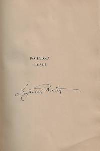 Rašín, Jaromír – Pohádka mládí (podpis)