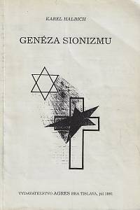86684. Halbich, Karel – Genéza sionizmu
