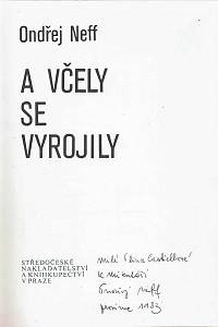 Neff, Ondřej – A včely se vyrojily (podpis)