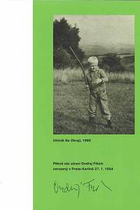 Fibich, Ondřej – Za obzorem : několik vzpomínek (podpis)