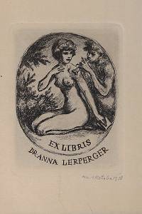 216153. Kotrba, Emil – Ex libris Dr. Anna Lerperger