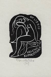 216177. Kotrba, Emil – Ex libris Helena Klinovská