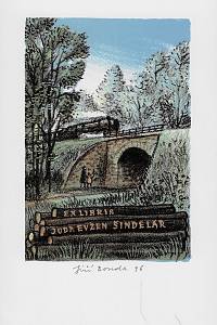 216229. Bouda, Jiří – Ex libris JUDr. Evžen Šindelář