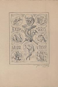 216264. Fleissig, Vítězslav – Exlibris MUDr. V. Tichý : [návrh]