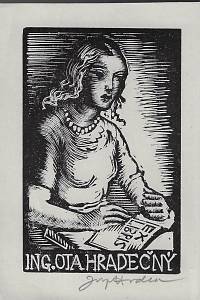 208810. Hodek, Josef – Ex libris Ing. Ota Hradečný