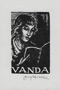 216278. Hodek, Josef – [Ex libris] Vanda