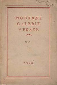 168130. Katalog Moderní galerie v Praze