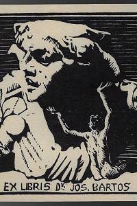 205960. Kotík, Pravoslav – Ex libris Dr. Jos. Bartoš