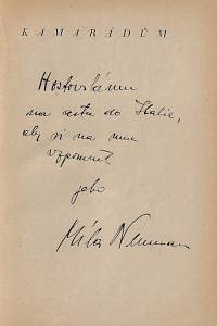 Neuman, Míla – Chlapec a putifarka : povídky z let 1925-1926 (podpis)