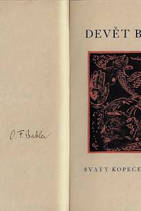 Arnim, Achim von / Brentano, Clemens – Devět balad : ze sbírky Arnima a Brentana / přeložil O.F. Babler ; původními rytinami vyzdobil Albert Schamoni (podpis)